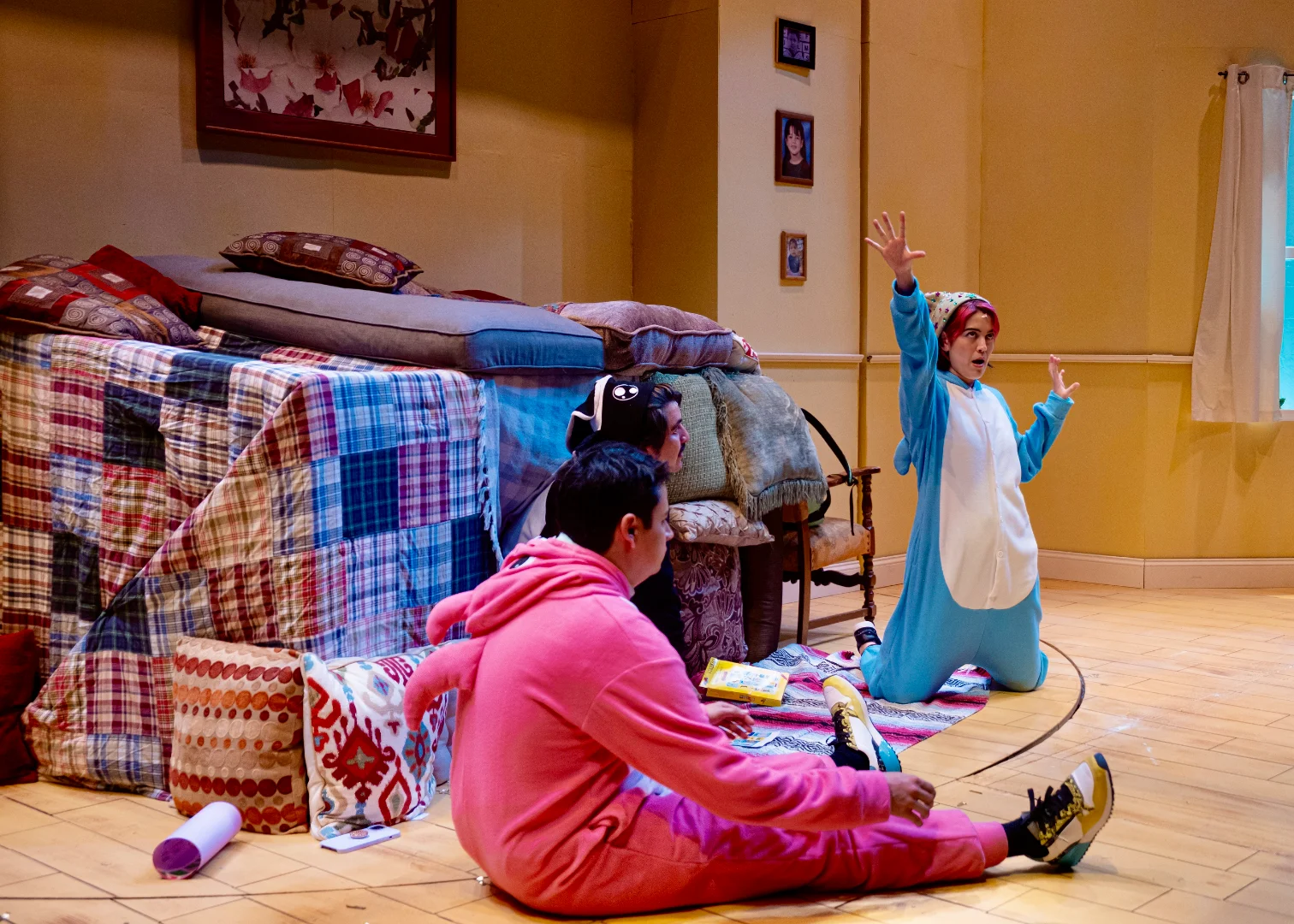 Theatrical play and audience-facing composition.