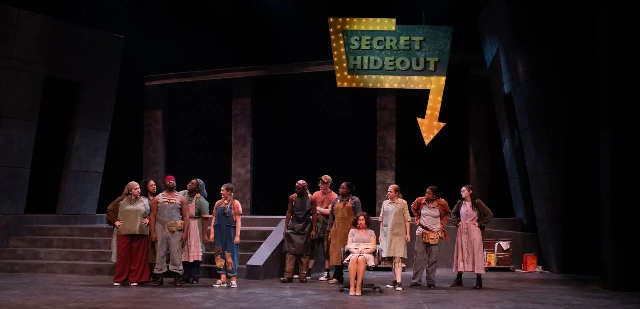 House-right view of Urinetown.