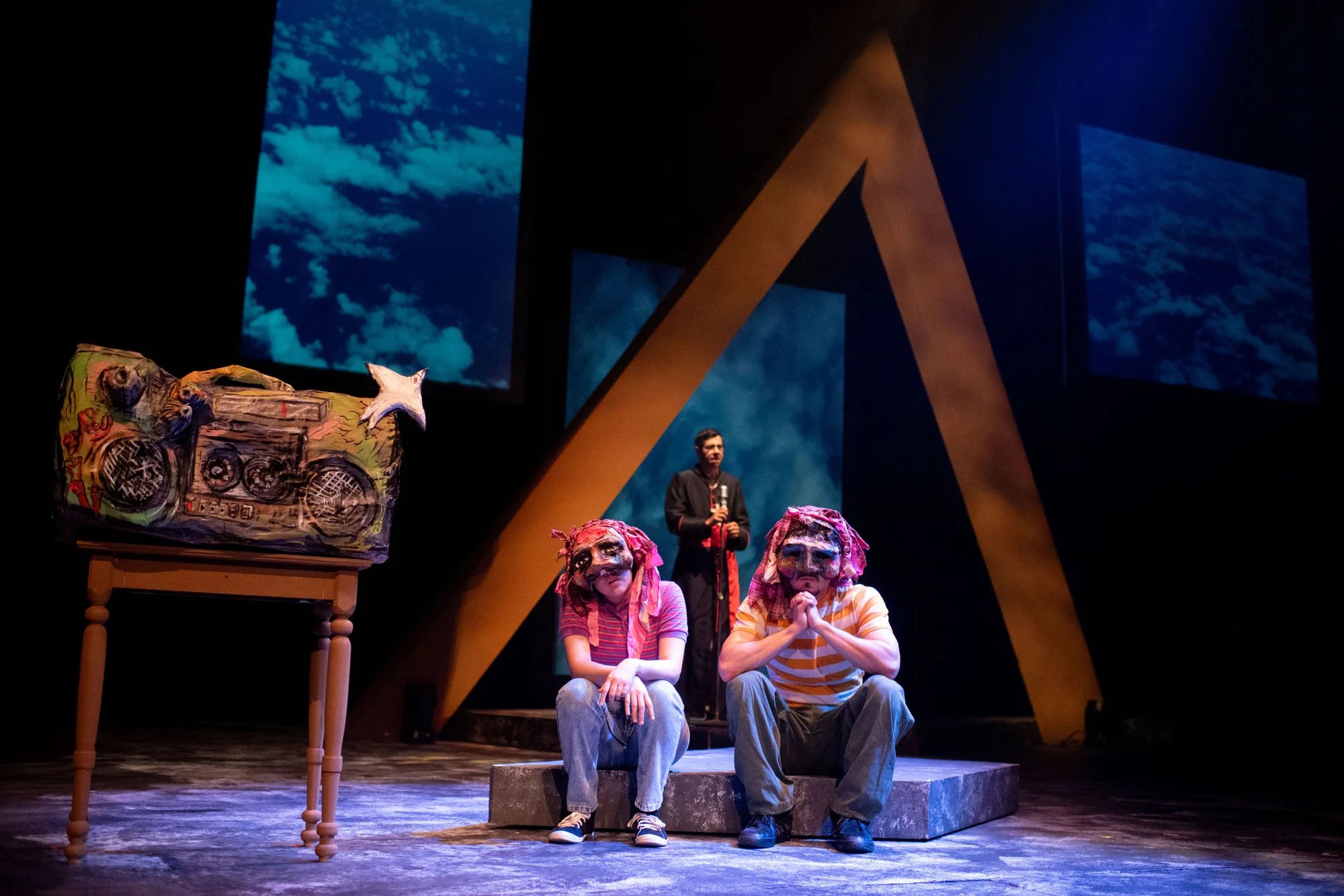 Final production view of Romero showing the full environment and actor pathways.