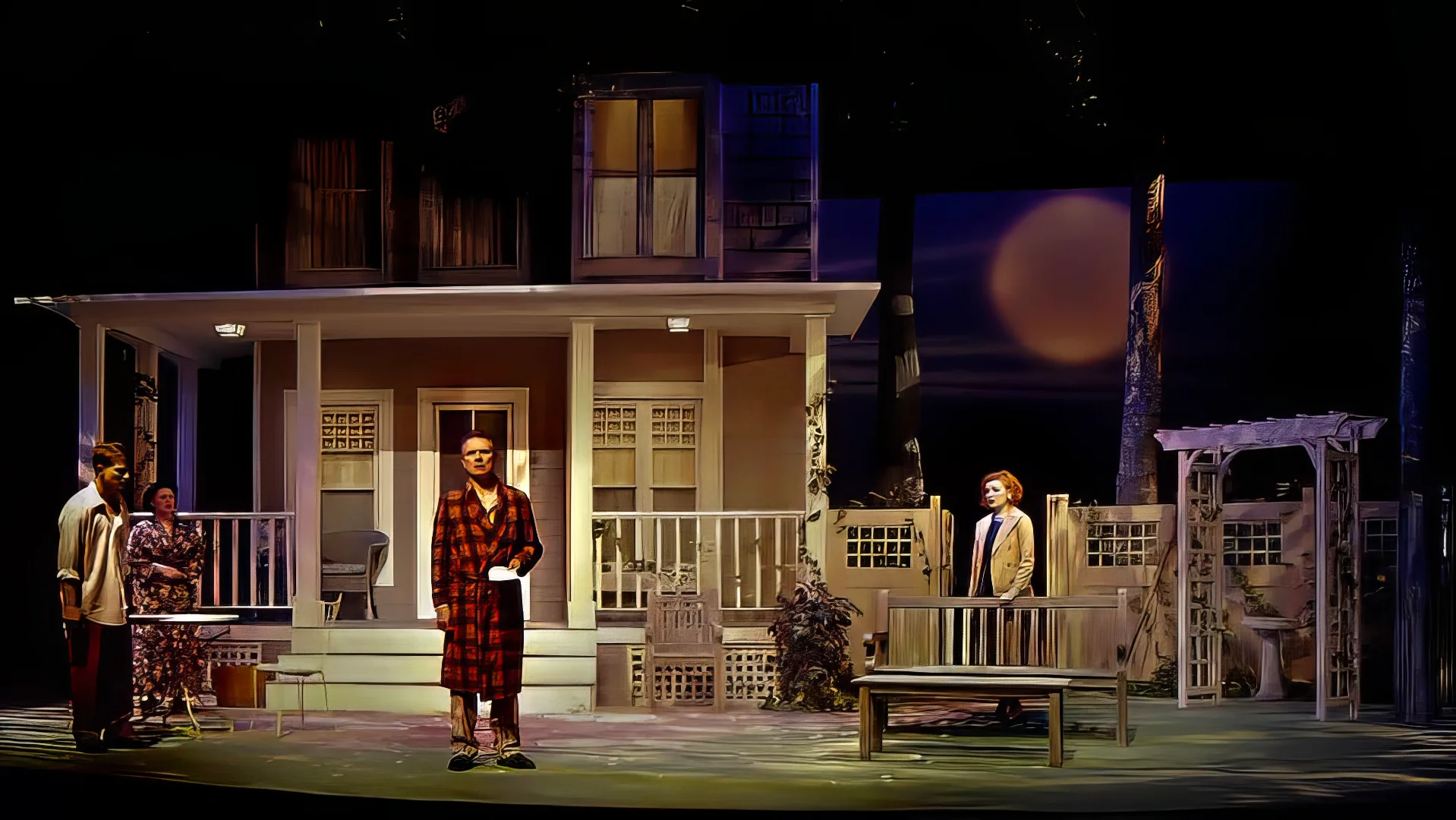 The open porch and domestic realism.