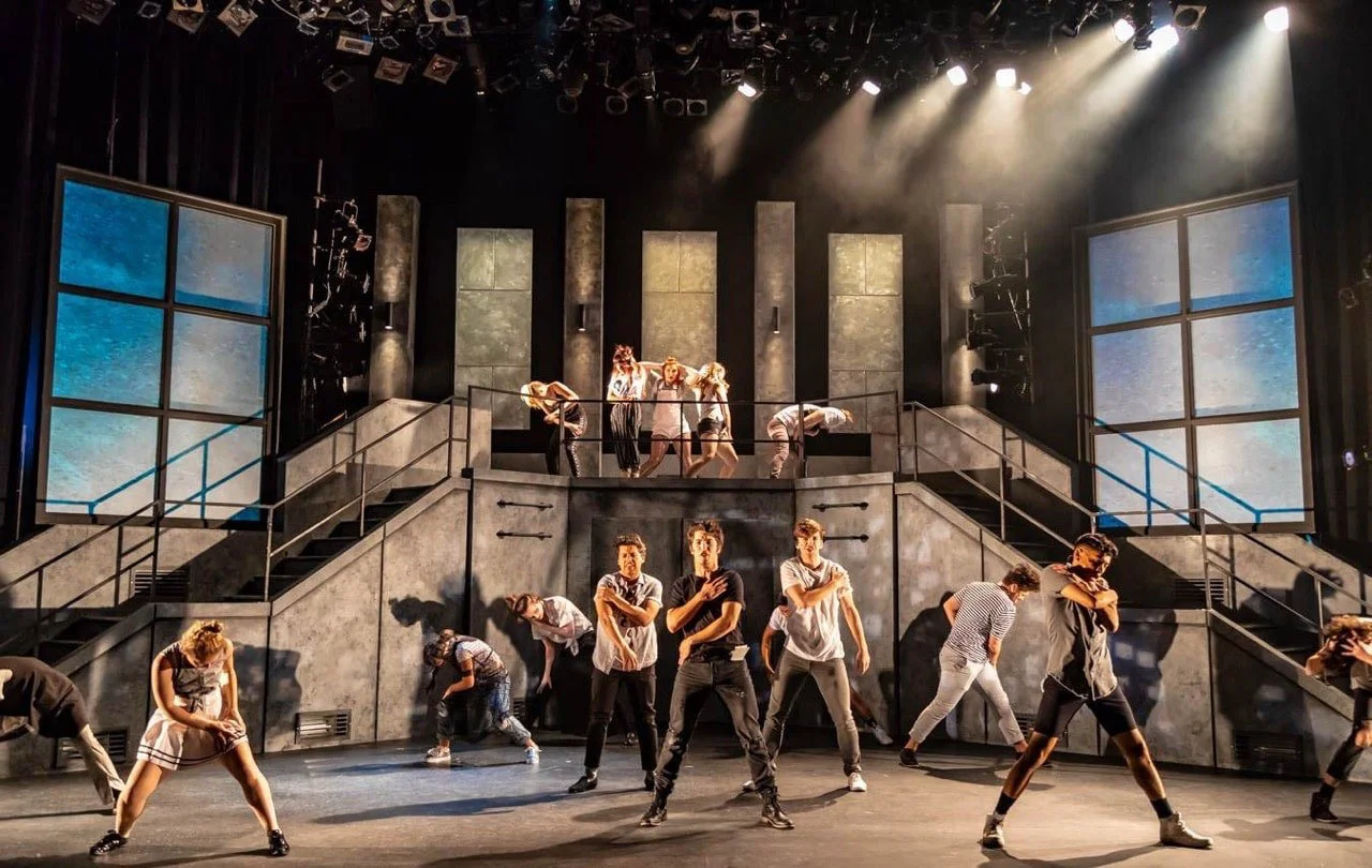 The modular concrete environment and ensemble staging.