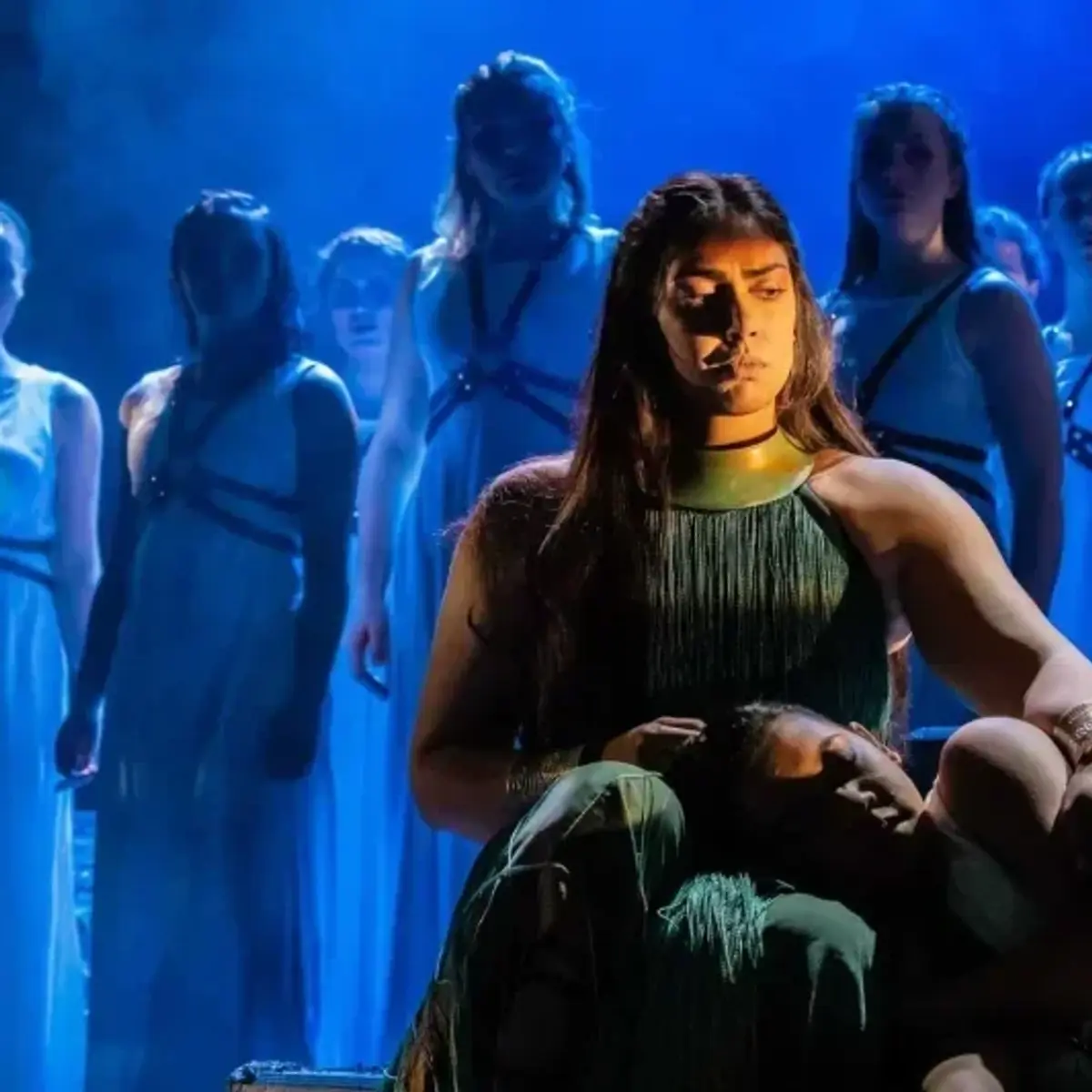 Production photograph for The Penelopiad at University of California Irvine; scenic design by Brandon PT Davis.