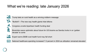 list of article titles perused by the Union Healthcare Insight team 