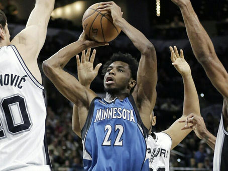 Mar 8 NBA Action: San Antonio Spurs @ Minnesota Timberwolves