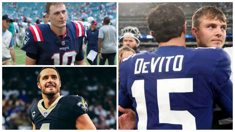 We are backing Mac Jones and the Pats, Derek Carr's Saints and the Tommy Devito-led Giants for ATS wins in 2023 NFL week 10 action