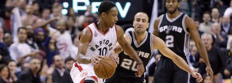 Apr 2 NBA Action: Toronto Raptors @ San Antonio Spurs
