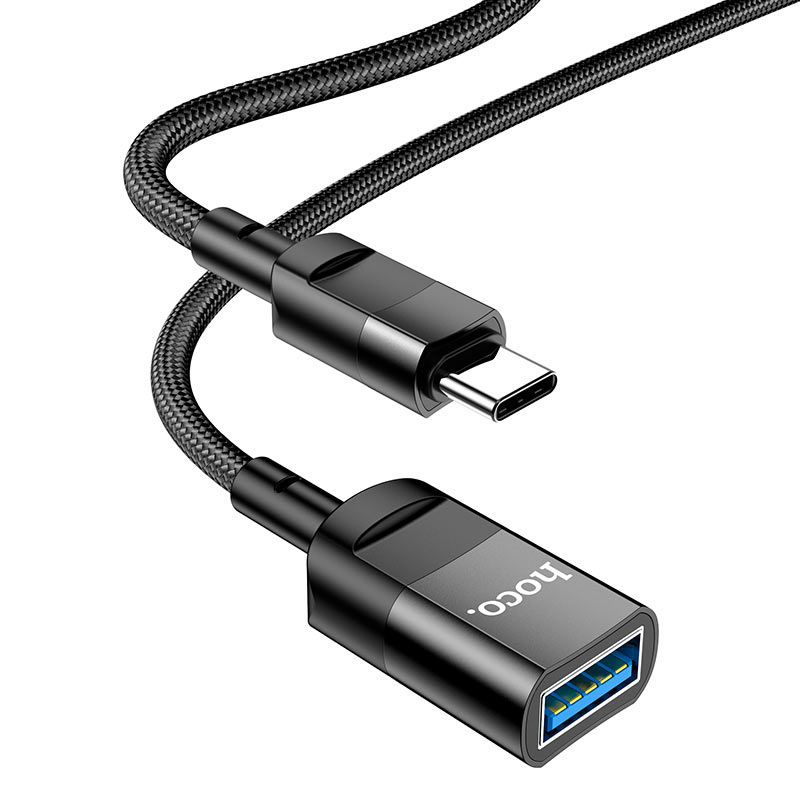 Hoco Charging & Data Transfer Extension Cable TypeC-USB U107 Black