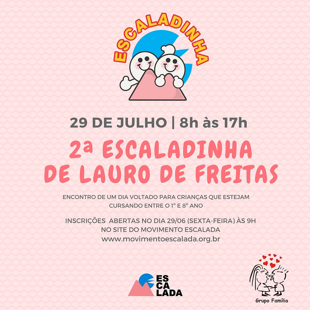 Inscrições 2a Escaladinha de LAURO DE FREITAS