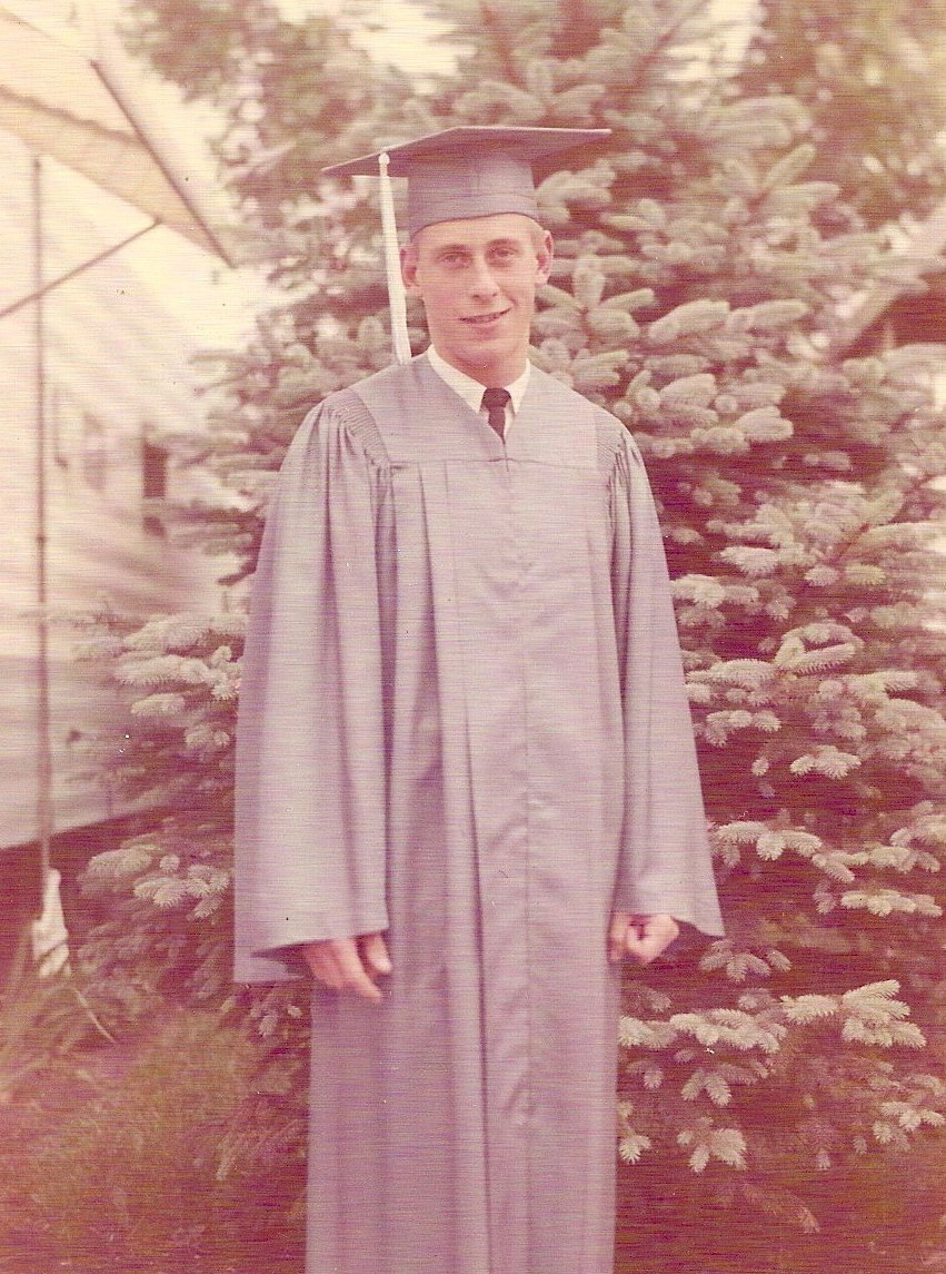 Dave Thillen in his high school cap and gown