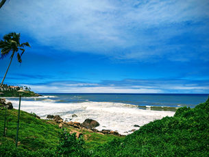 вид на отель The Leela Kovalam