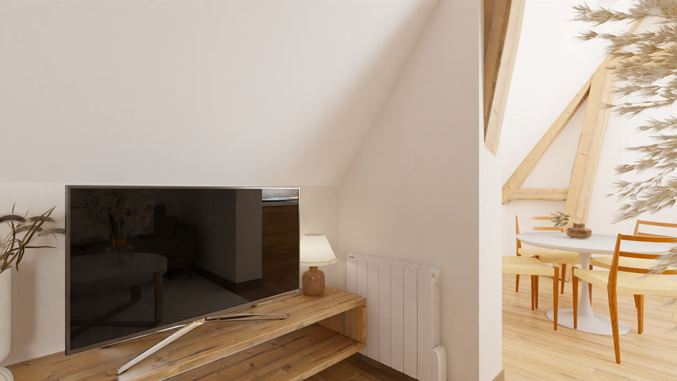 salon, logement atypique, poutre, bois, airbnb, vacances, soubassement, Marne