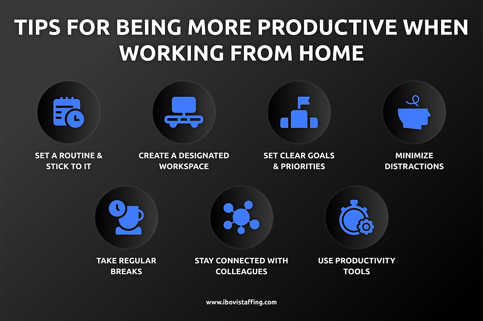 tips for work from home productivity