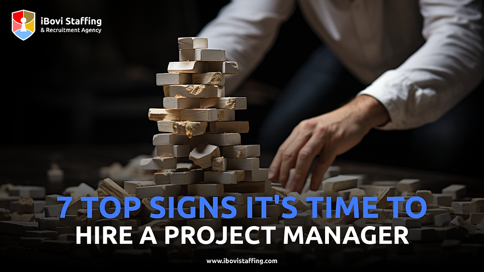 top signs to hire a project manager