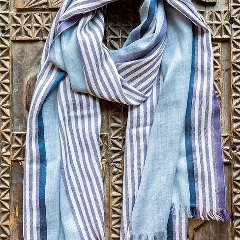 Blue Stripes Scarf