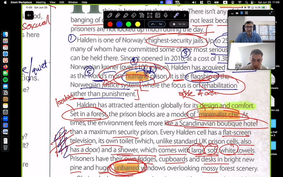 Apple iPad screenshare of English language teaching and tutoring, English, Grammar, Apple, Ipad, technology, education, learning, İngilizce