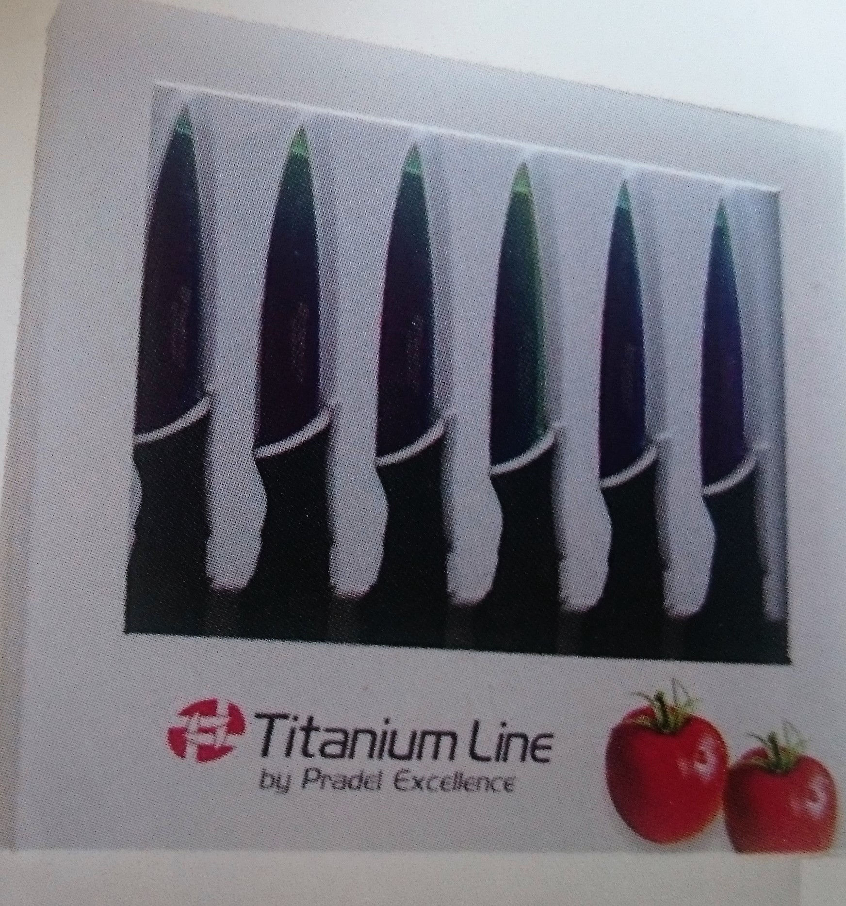 6 couteaux de table titanium