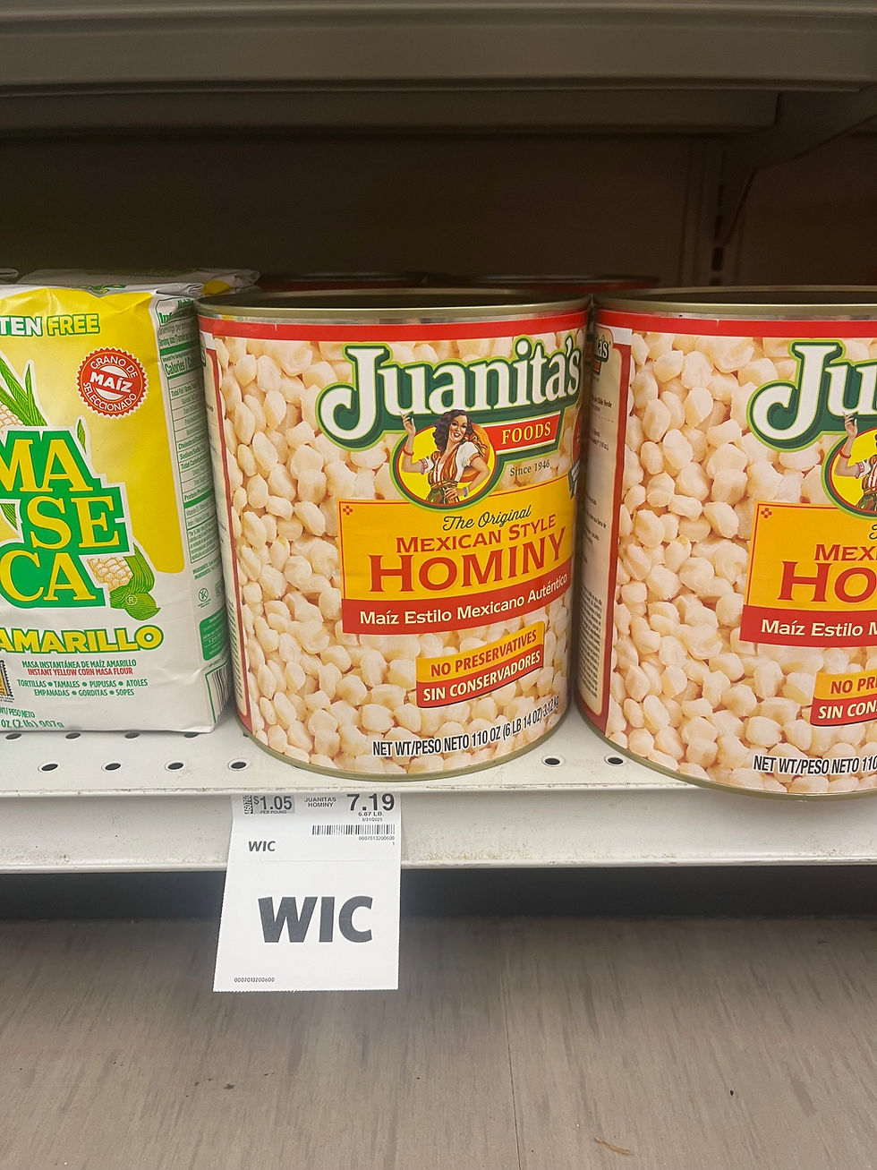 Massive Tub of Hominy