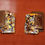 Thumbnail: Vintage Rectangle Gold Tone Matisse 1950s Clip On Earrings