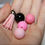 Thumbnail: (5) Assorted Pink Beads and Tassel Kit Beaded Pen
