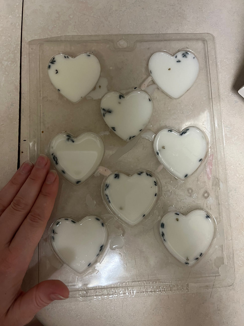 goat milk heart molds