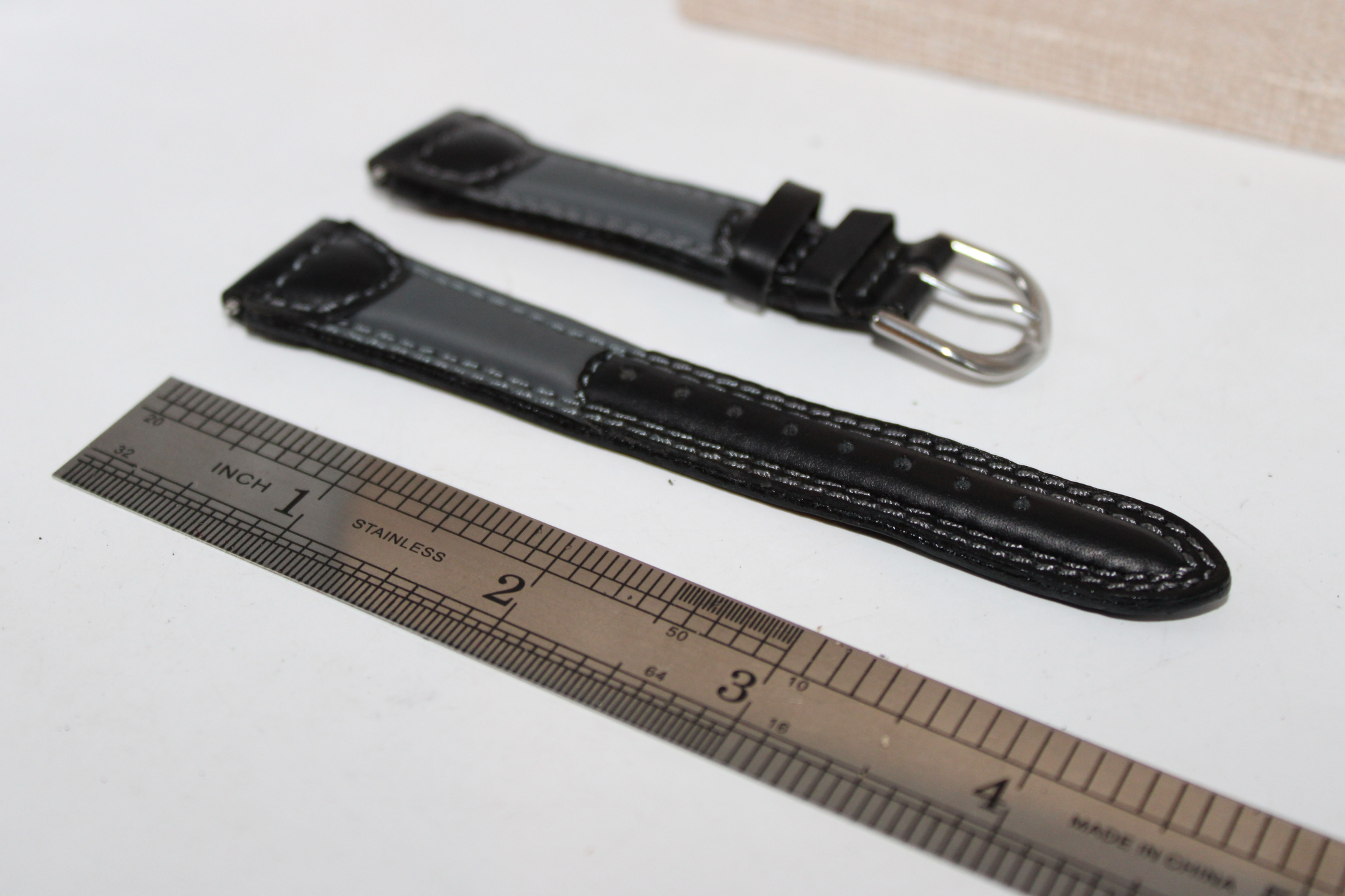 Vintage Black and Gray Tuxedo Watch Band Size 10 R