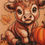 Thumbnail: Brown Highland Cow Pumpkin Halloween Fall DTF Print