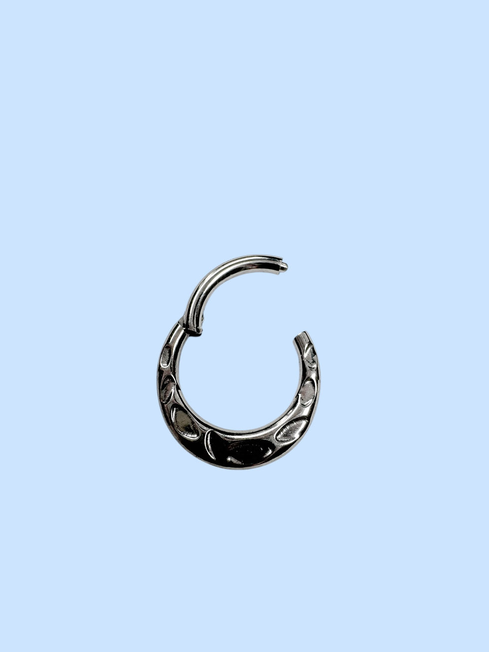 Thumbnail: Titanium Segment Hammered Hoop