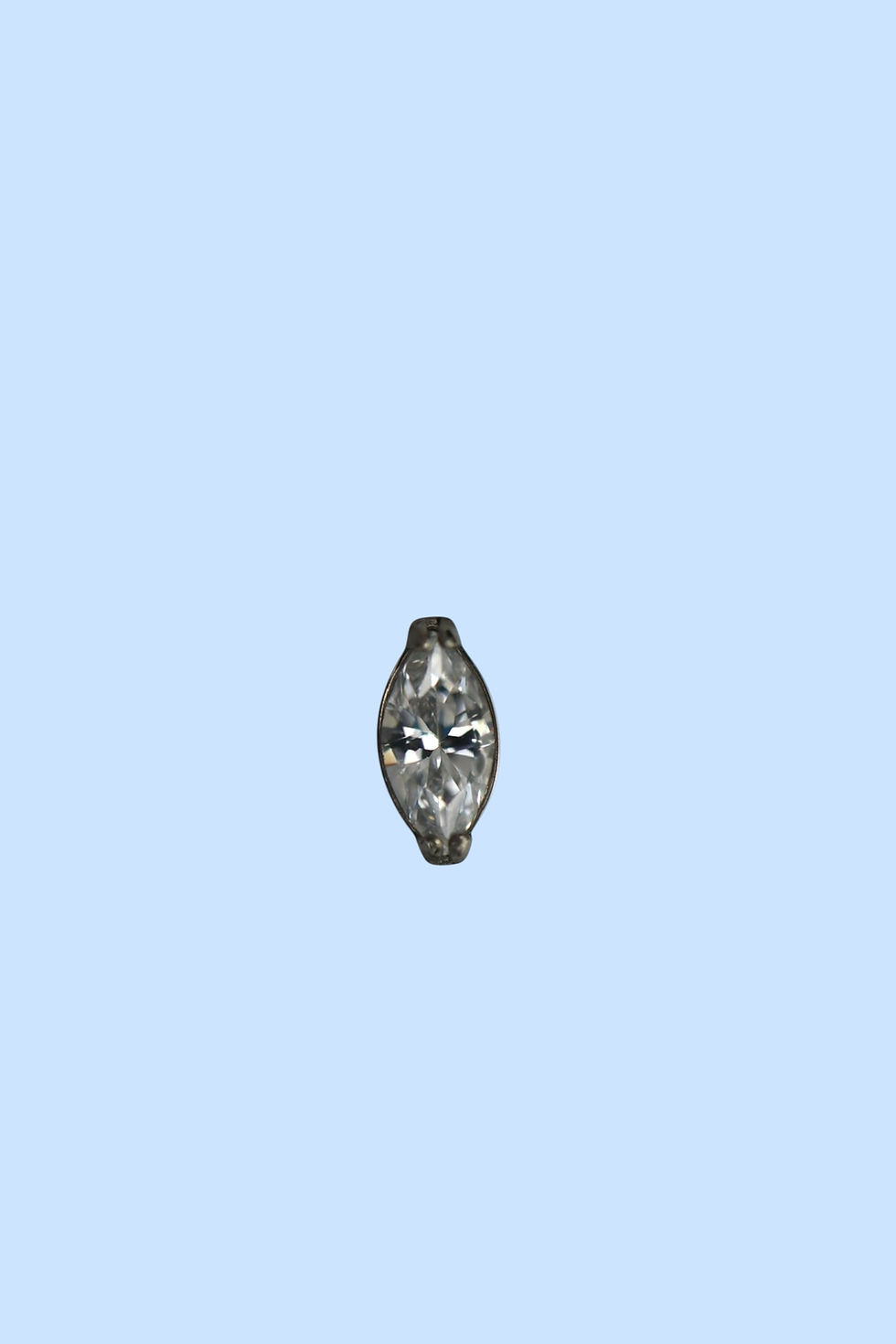 Thumbnail: Titanium Labret Crystal Triangle Diamond