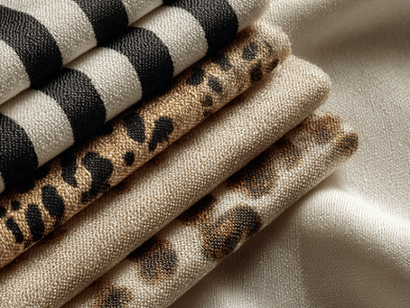 Vêtements à motifs différents