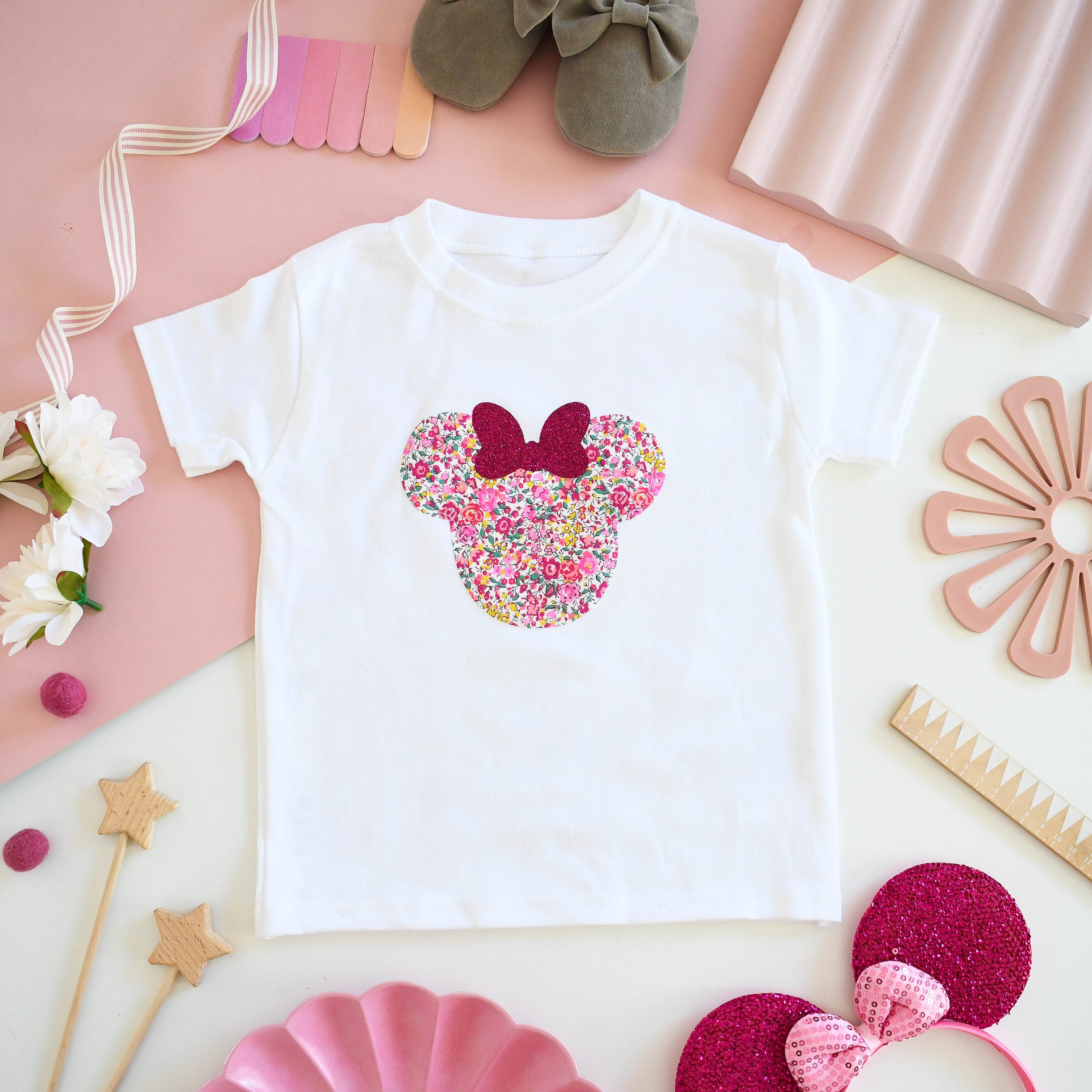 Liberty of London children's Minnie mouse design T-shirt short sleeve