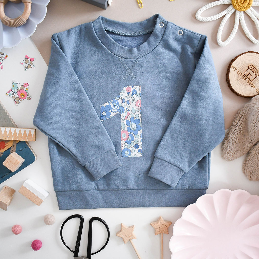 Liberty of London children's birthday jumper - blue
