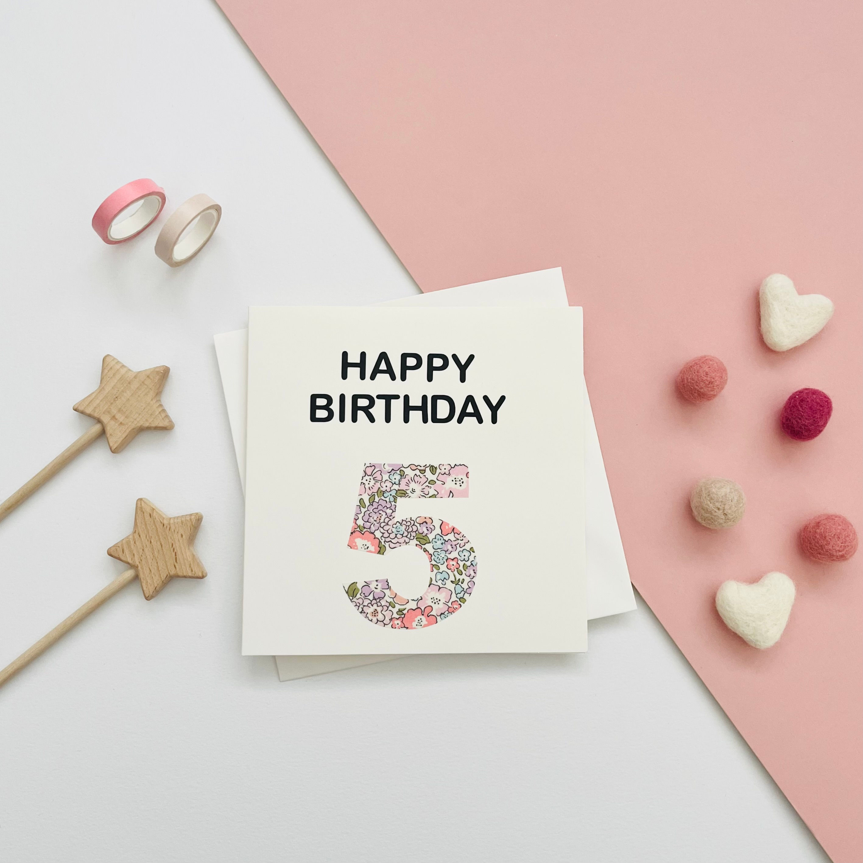Liberty of London Happy Birthday greeting card  - white