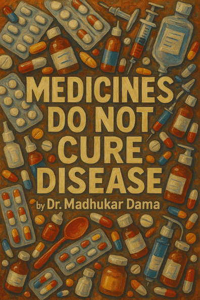 Medicines bring relief, silence pain, control numbers, and rescue lives in emergencies โ but they do not cure disease. The real causes remain: wrong food, restless lifestyles, stress, toxins, and neglect of balance. That is why diabetes, BP, acidity, arthritis, cancer and more keep returning despite lifelong pills. True cure comes only from correcting life itself โ through food, rest, movement, peace, and nature.