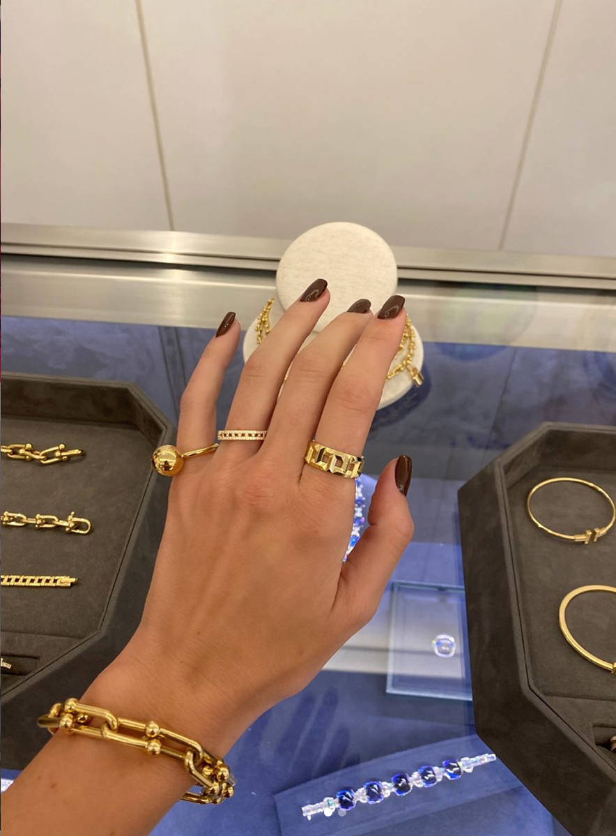 Kendll jenner in Tiffany Hard Wear