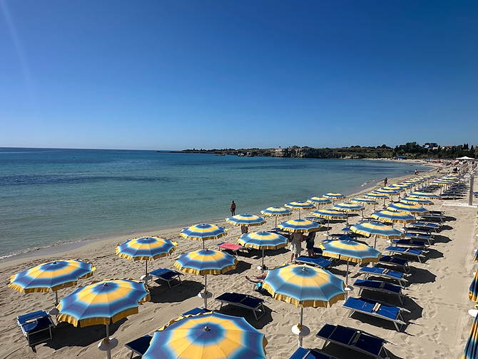 Earn money by opening a high-yield savings account so you can spend the day lounging under one of these beautiful umbrellas rather than worrying about your money.