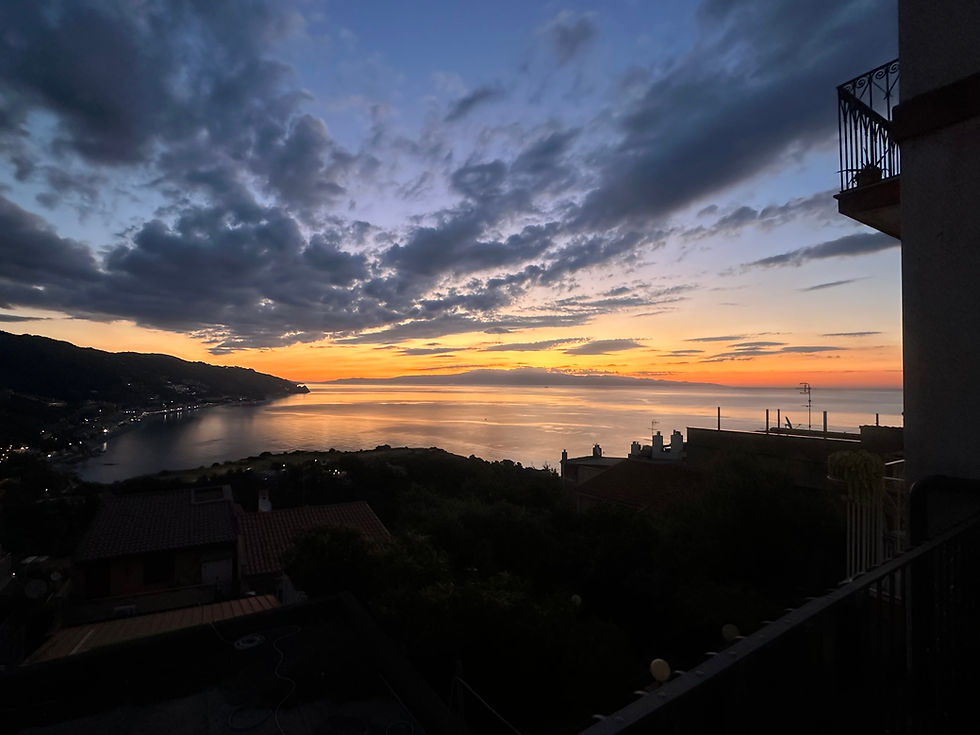 This could be the view from your office, if you telework from an Airbnb in Taormina like Patrick did this summer.