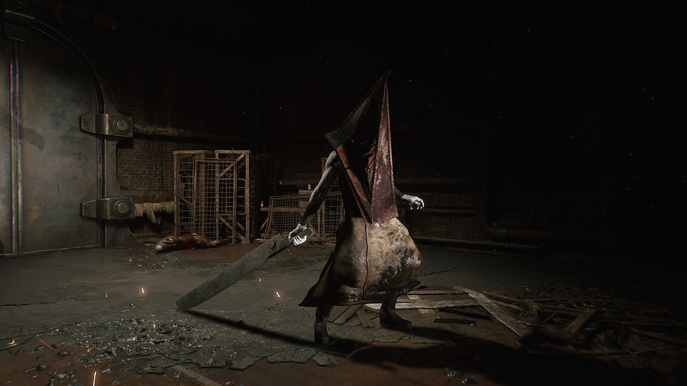 Screenshot from gameplay, Pyramid Head