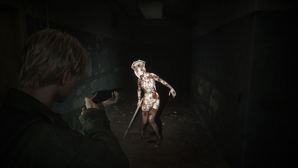 Screenshot of gameplay, the Nurse.