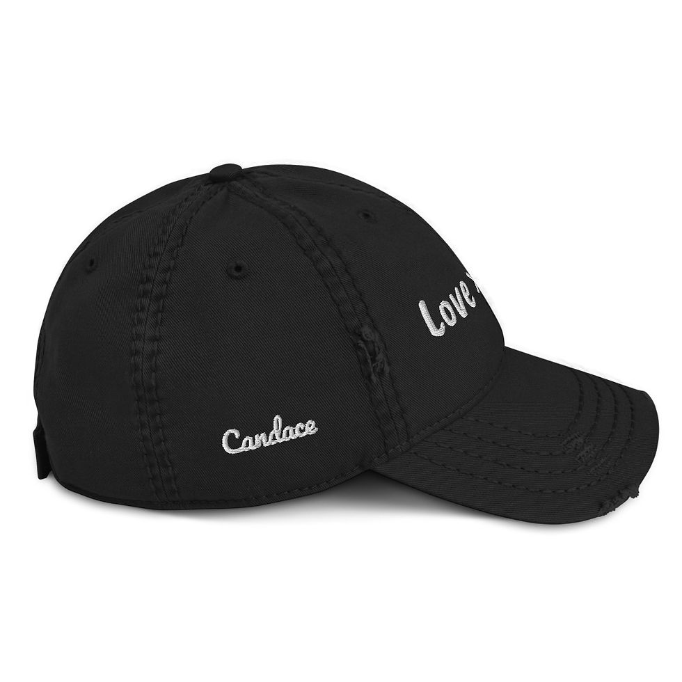 Thumbnail: "Love > Fear" Distressed Hat