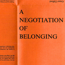 Publication: A Negotiation of Belonging