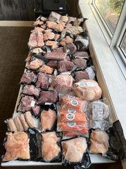 Nutrafarms Meat order sample. Lots to choose from!
