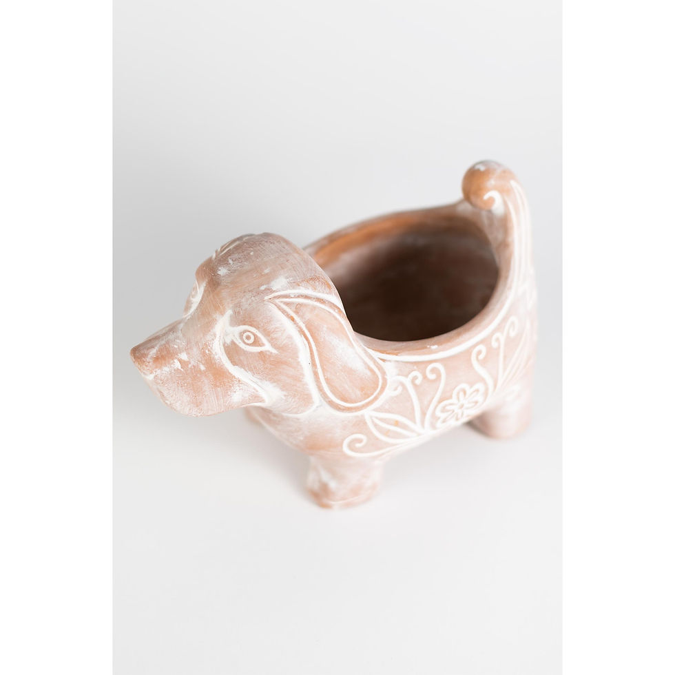 Thumbnail: Terracotta Dog Planter | Large