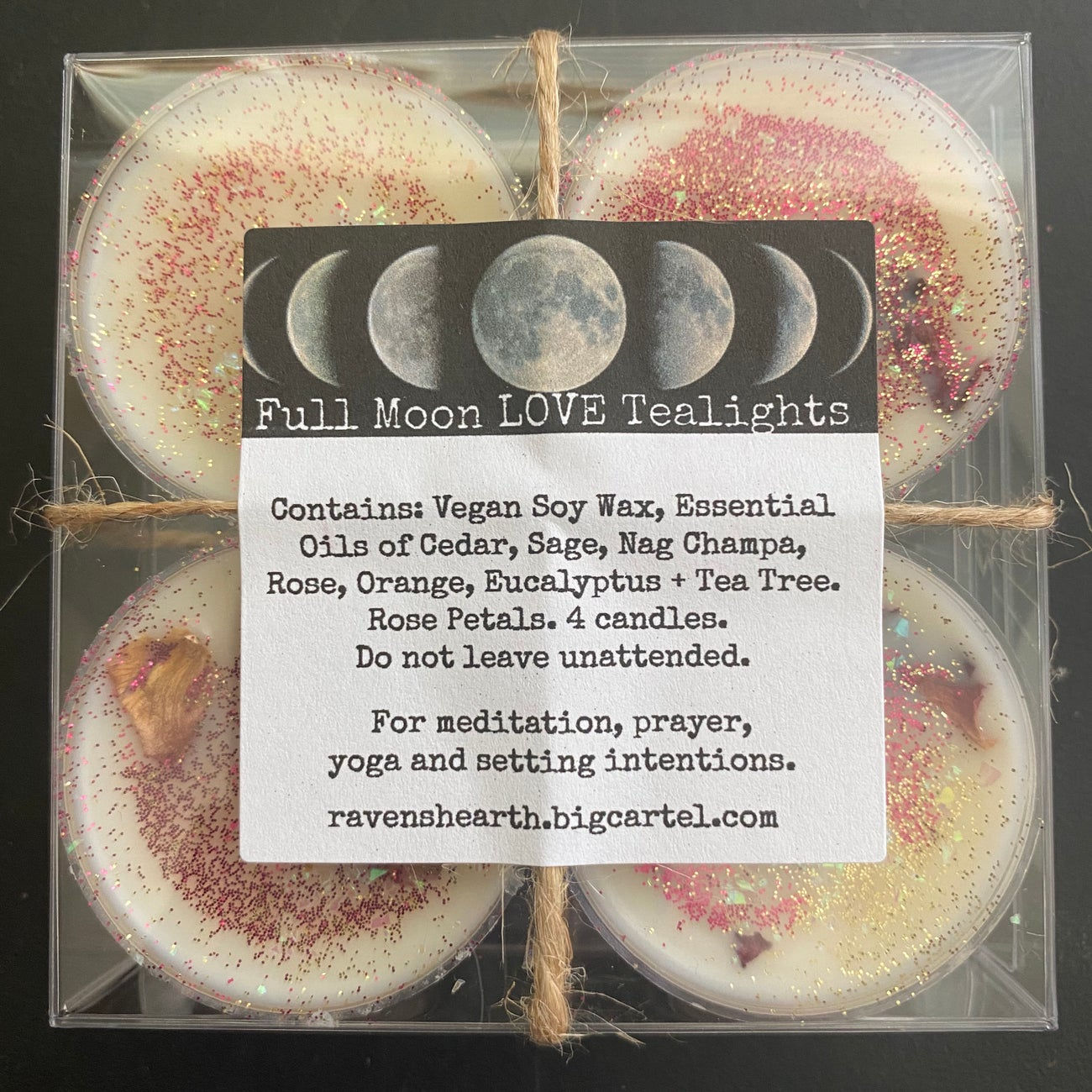 Full Moon Meditation Tea Light Candles