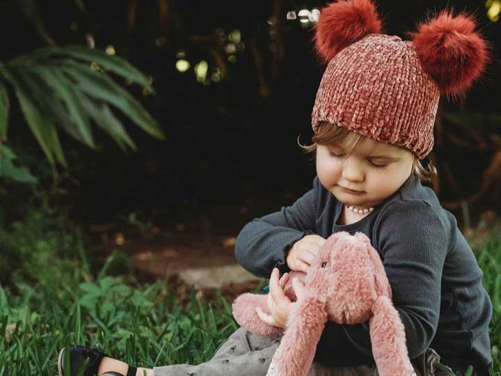 Thumbnail: Chenille Beanie Hat ~ Child