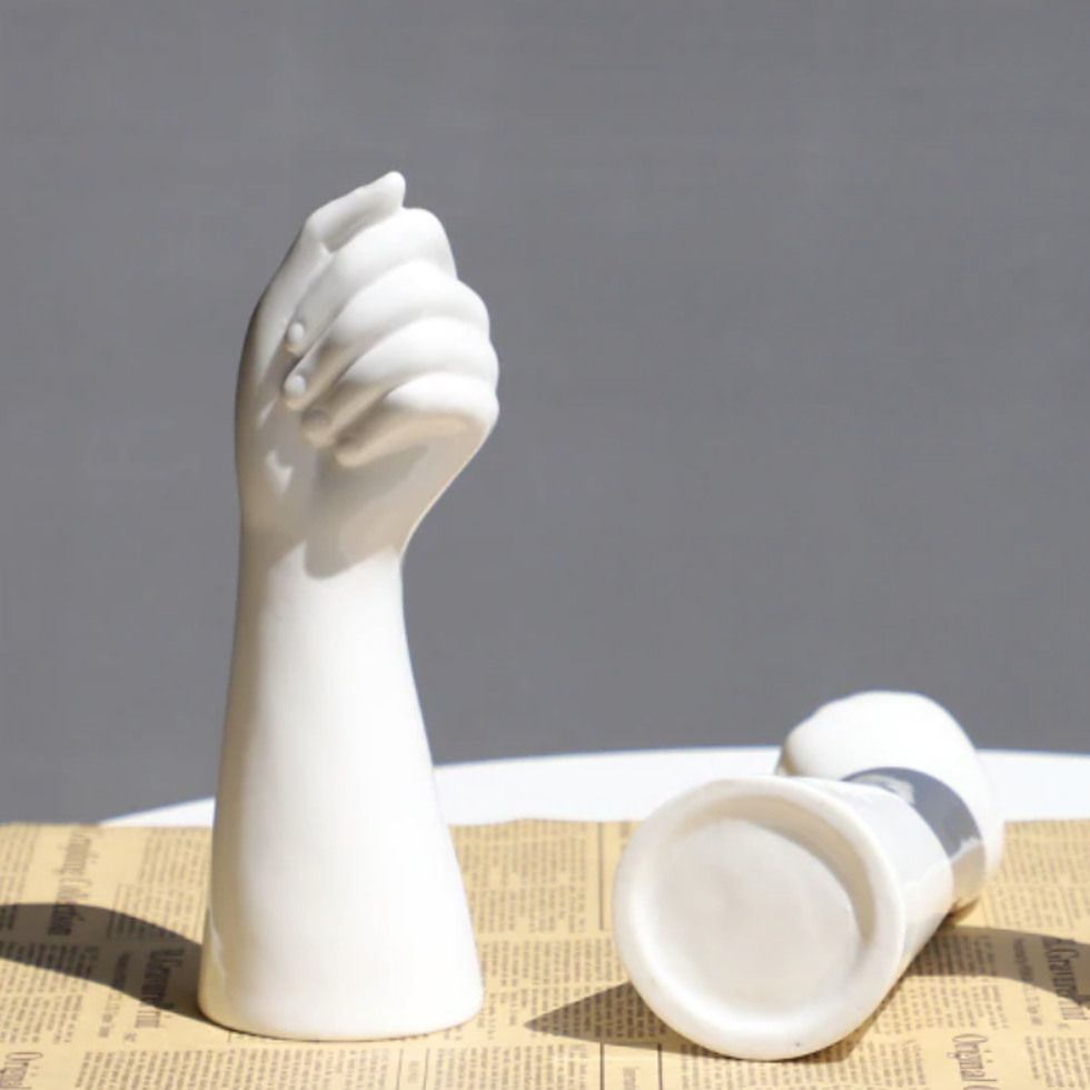 Thumbnail: Hand Shape Ceramic Vase