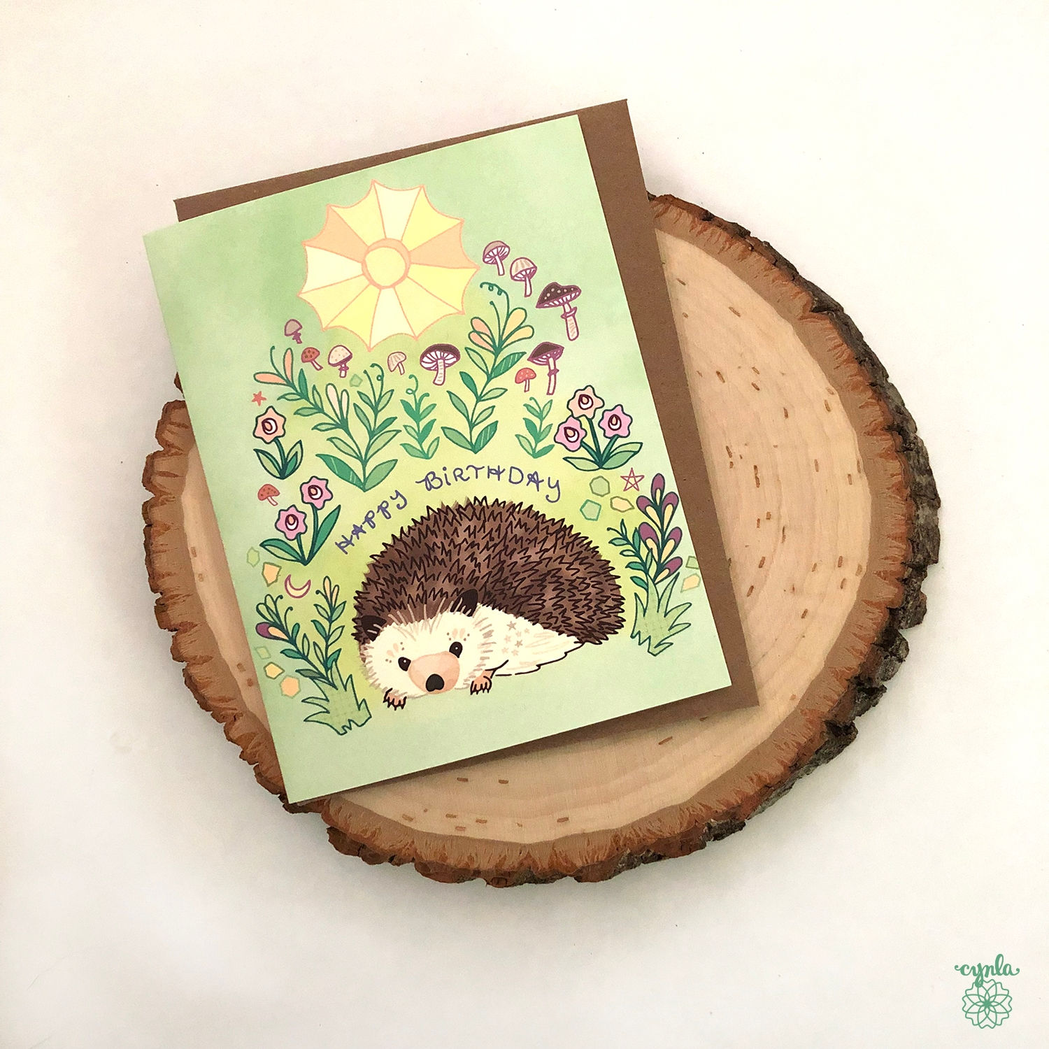 Hedgehog Happy Birthday Card