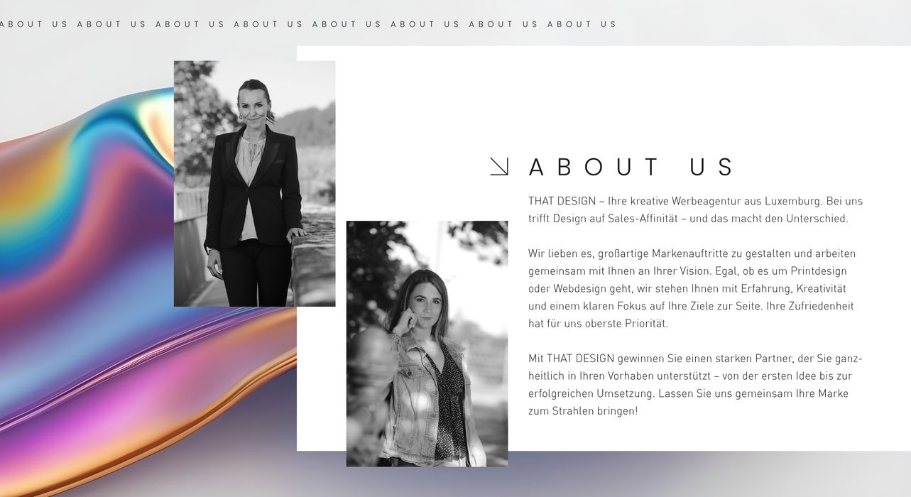 Kurze Beschreibung über die Werbeagentur That Design
