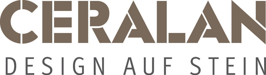 Logo Ceralan Design auf Stein