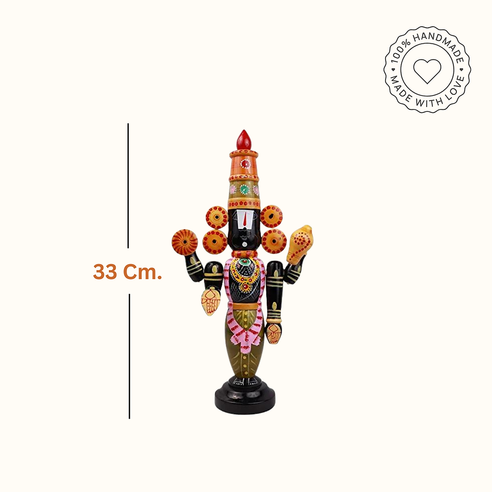 Thumbnail: Paljji Handicrafts Kondapalli Bomma Wooden Toy | Traditional Handcrafted 