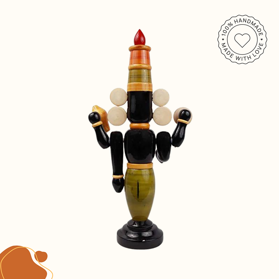 Thumbnail: Paljji Handicrafts Kondapalli Bomma Wooden Toy | Traditional Handcrafted 